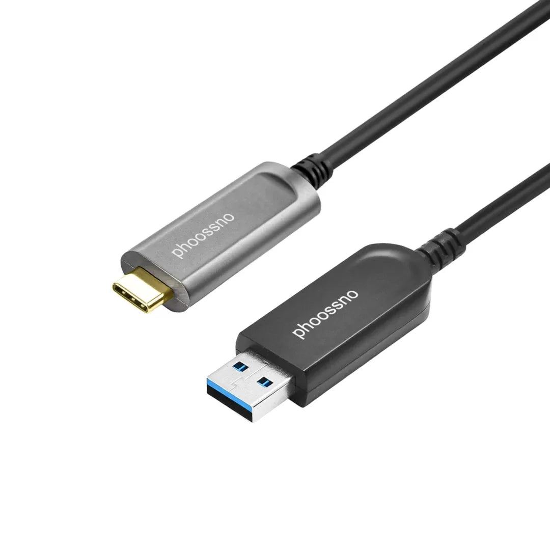 Phoossno USB A to USB C USB 3.2 Gen 2 Active Optical Cable, 10Gbps