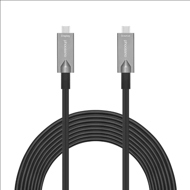 Phoossno USB Type C 4 lane Full Feature Active Optical Cable