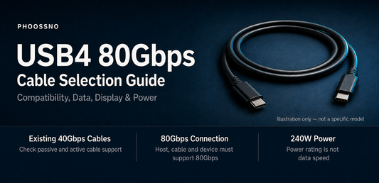 USB4 80Gbps Cable Selection Guide