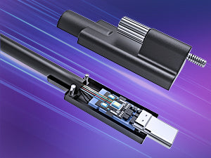 Screw-Reinforced USB4.0 80Gbps Cable For stability that cannot be compromised.