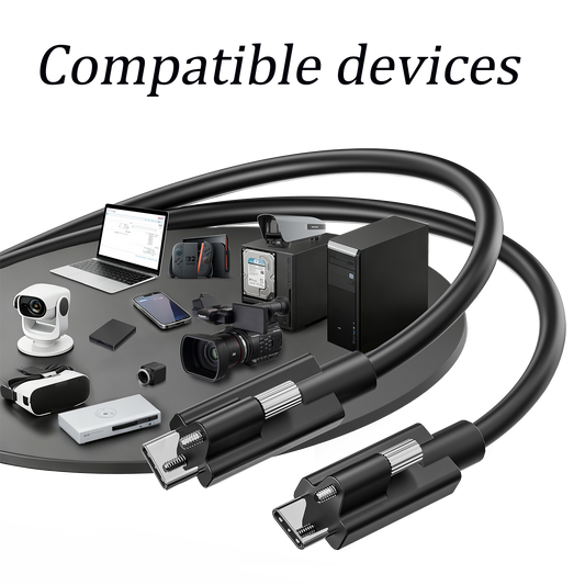 Universal industrial grade USB4 ultra high speed locking cable