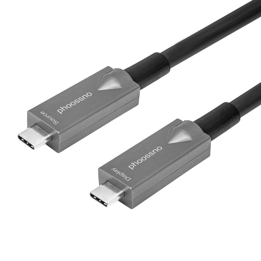 Phoossno launched Data/Video/Charging 3 functions combined Full Feature Optical Fiber USB Type C Cable to meet USB3.1 Gen2 standard