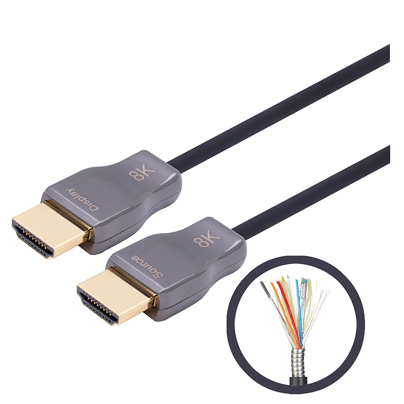 Superschlankes 8K-Glasfaser-HDMI-2.1-Kabel