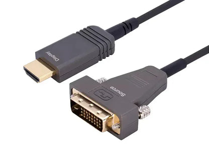 Cable óptico activo DVI-HDMI que admite un ancho de banda de hasta 10,2 Gbps