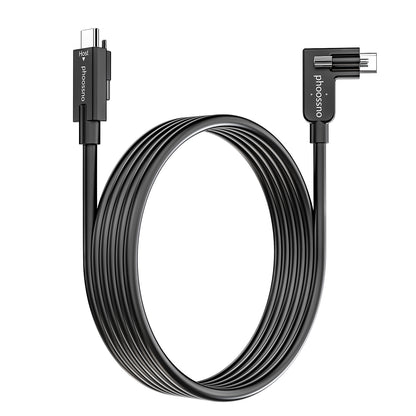 phoossno USB 4.0 Cable, Lock Shaped Structure, 80Gbps Transmission Speed, 240W Power Supply, Supports 8K or 4K displays,