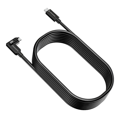 phoossno USB 4.0 Cable, Lock Shaped Structure, 80Gbps Transmission Speed, 240W Power Supply, Supports 8K or 4K displays,