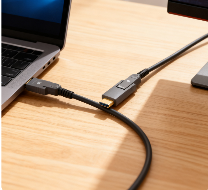 Phoossno-zertifiziertes 8K HDMI 2.1-Glasfaserkabel