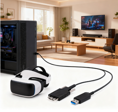 Glasfaser-Verlängerungskabel USB A auf C USB 3.1 Gen2 10 Gbps