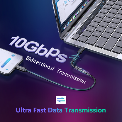 Phoossno USB C auf C Glasfaserkabel USB 3.1 Typ C Kabel