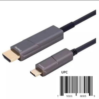 Type C Male to HDMl A Male Active Optical cablesupport 4K@60Hz,CMP jacket