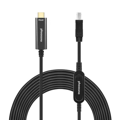 Phoossno USB Type C To B Extension Cable Active Optical USB 10Gbps