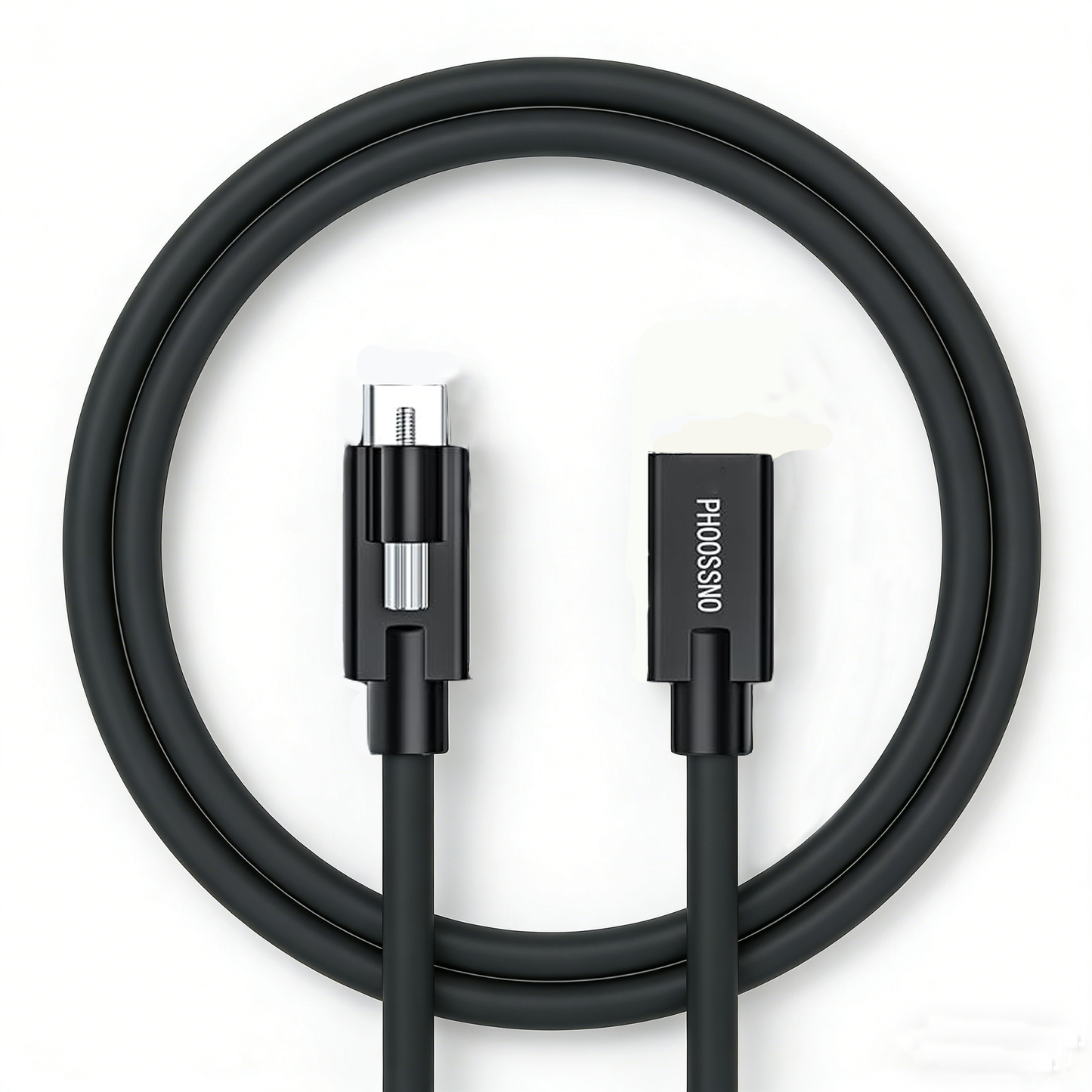 phoossno USB 4.0 Cable, TYPE C male to female cable, 80Gbps Transmission Speed, 240W Power Supply, Supports 8K or 4K displays, 0.5m 1.64ft Right, Compatible with iPhone 15, Huawei and Other Products.