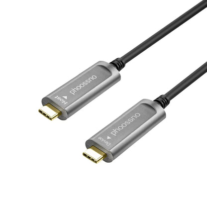 Cable de fibra óptica USB C a C de Phoossno Cable USB 3.1 tipo C