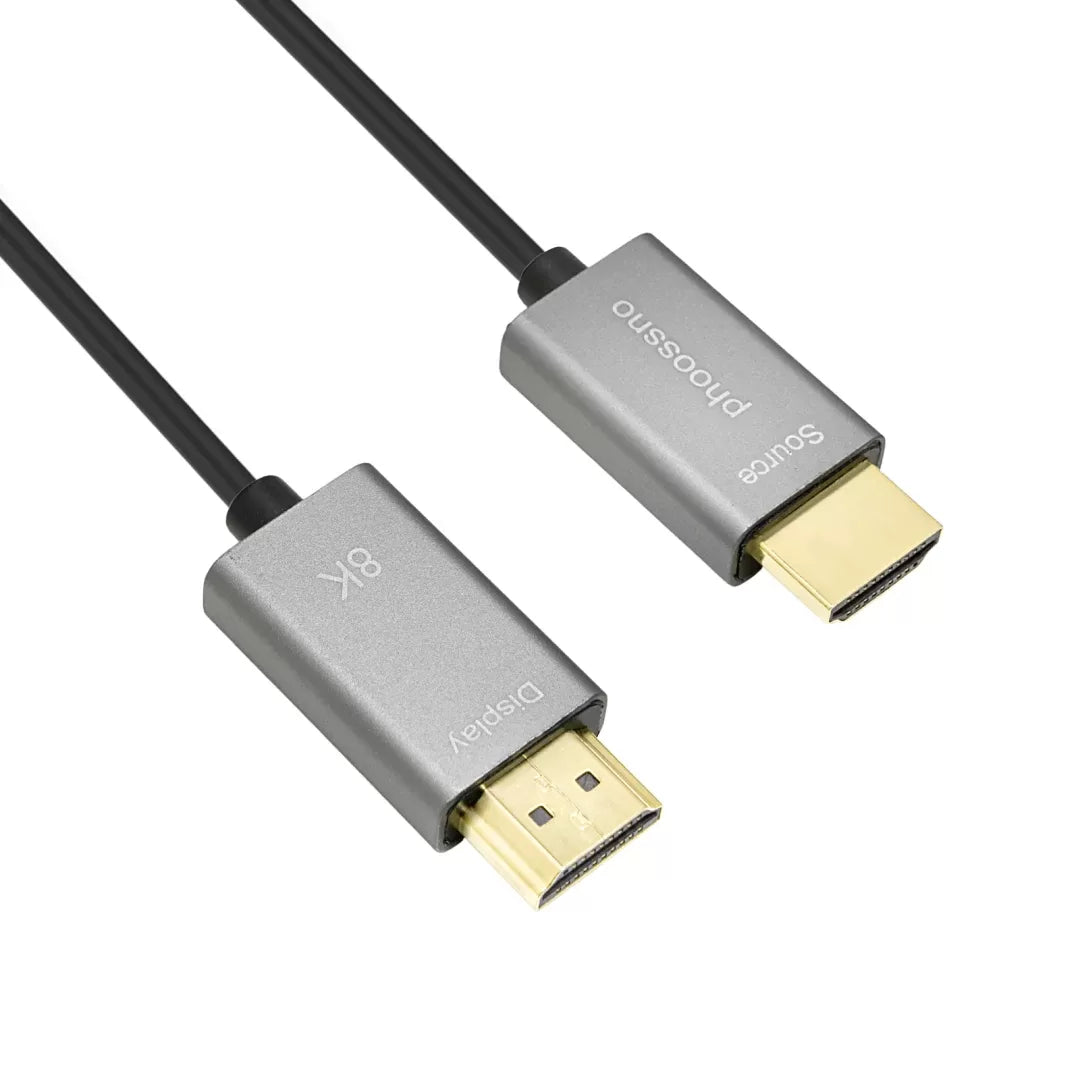 Cable HDMI 2.1 de fibra óptica 8K superdelgado