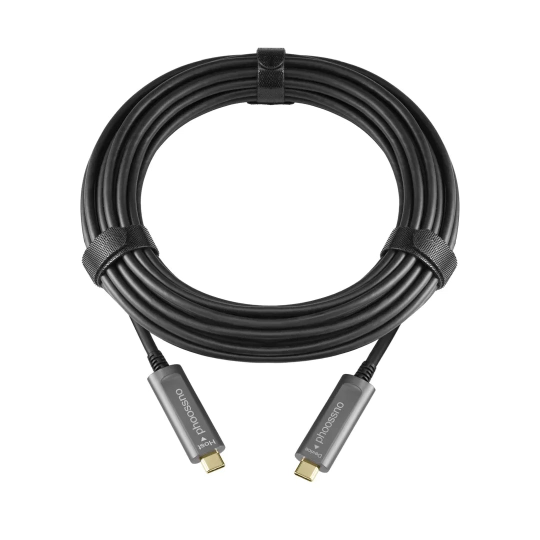 Cable de fibra óptica USB C a C de Phoossno Cable USB 3.1 tipo C