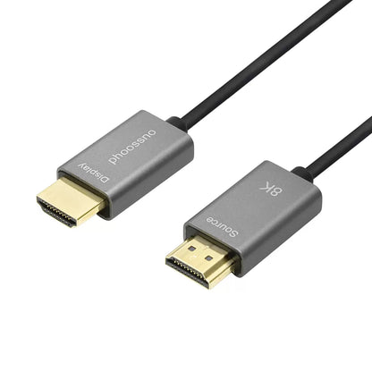 Cable HDMI 2.1 de fibra óptica 8K superdelgado