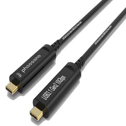 Cable USB C a C de fibra óptica 3.1 con certificación UL CMP Plenum de Phoosssmo