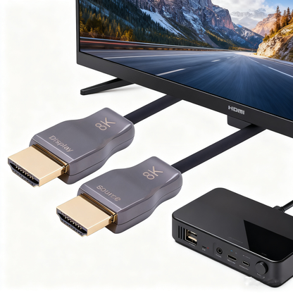 Phoossno-zertifiziertes 8K HDMI 2.1-Glasfaserkabel