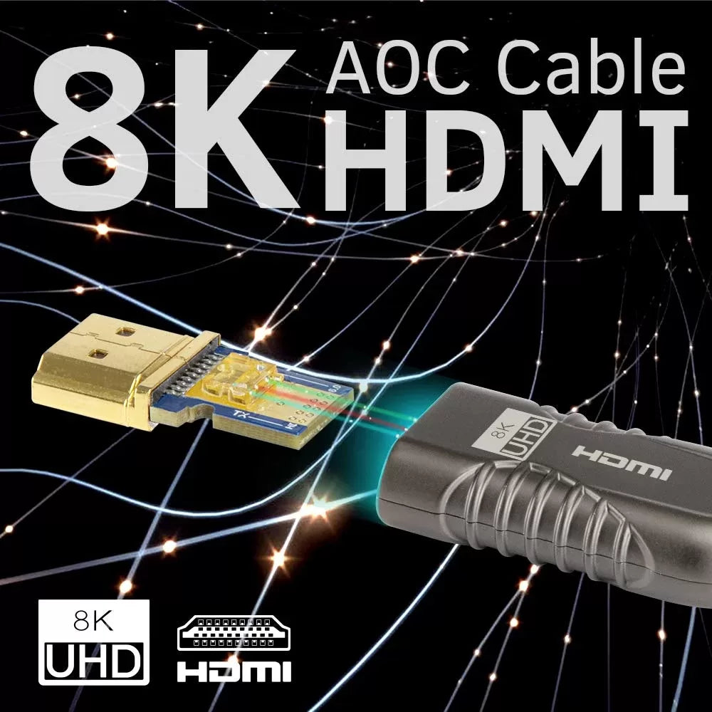 Phoossno-zertifiziertes 8K HDMI 2.1-Glasfaserkabel