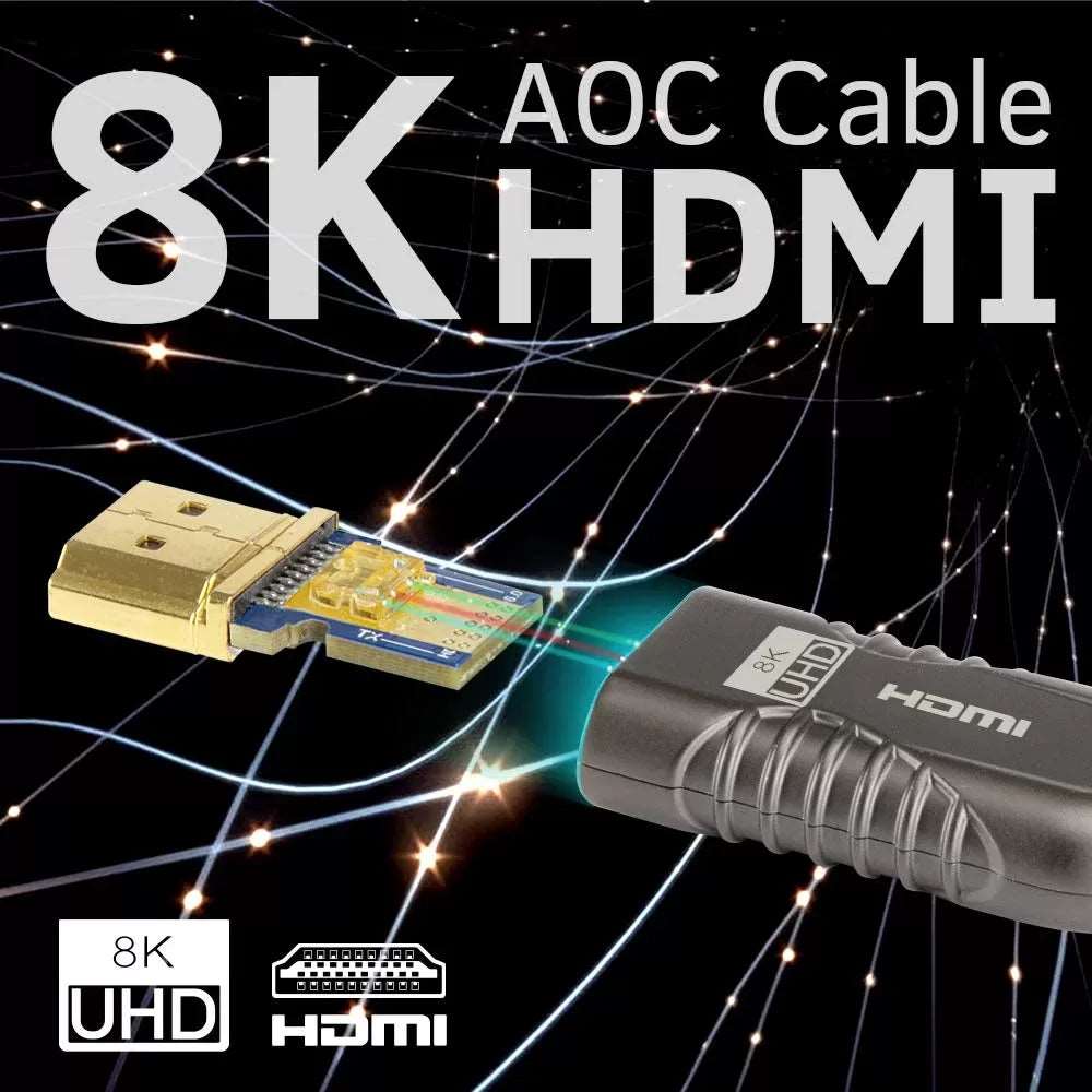 Phoossno Certified 8K HDMI 2.1 Fiber Optical Cable