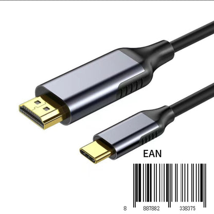 Type C Male to HDMl A Male copper cable.Support 4K@60Hz ,Standard PVc Jacket