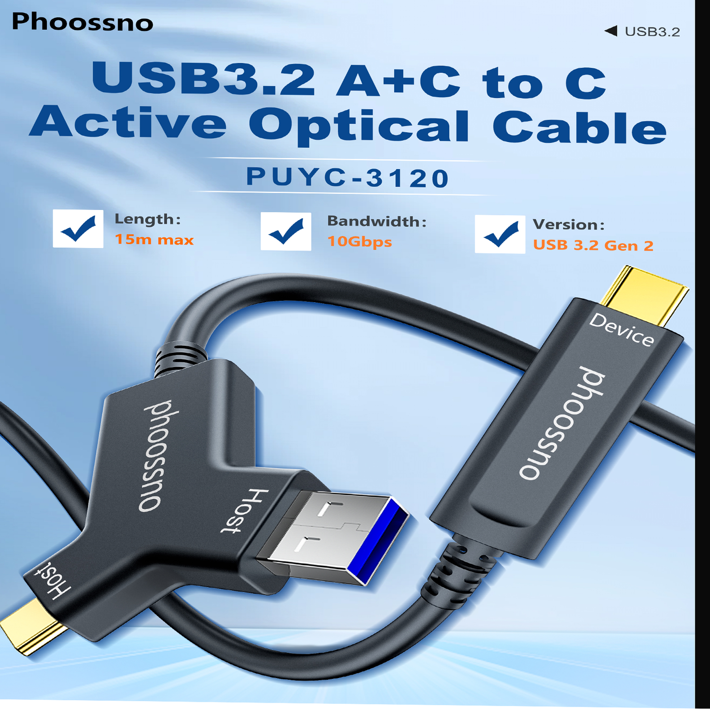 phoossno Y Solution USB A&C to C AOC Version