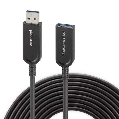 Cable de extensión USB 3.1 Phoossno, USB óptico activo de 10 Gbps