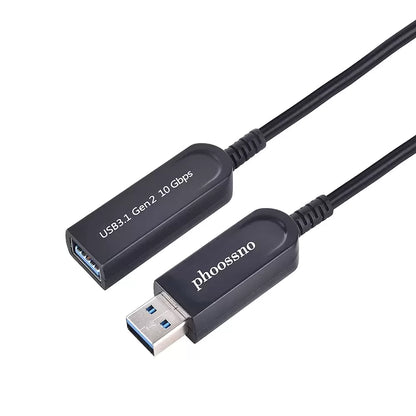 Cable óptico activo de extensión USB 3.1 con certificación UL CMP Plenum de Phoossno de 10 Gbps