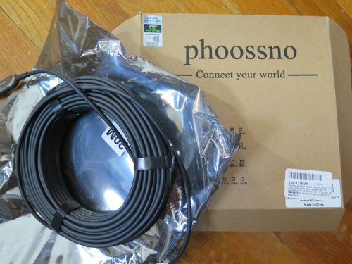 phoossno Certified 8K HDMI 2.1 Fiber Optical Cable photo review